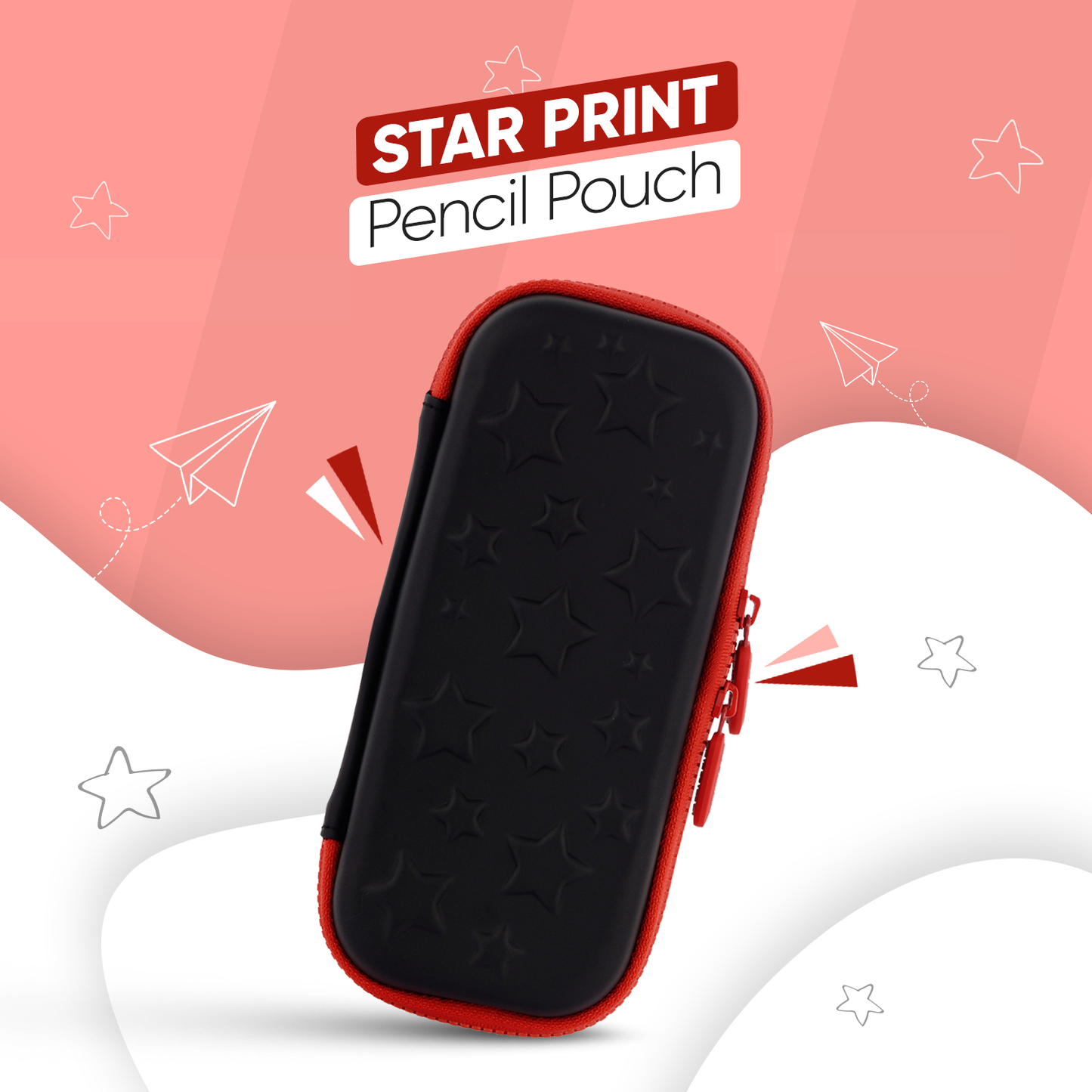 Ofsign Premium Pencil Case for Boys and Girls | Pencil Box with Smooth Zipper, Pen Holder and Mesh Pocket, Pencil Pouch