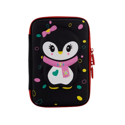 Single Layer Pencil Case - Stylish Owl