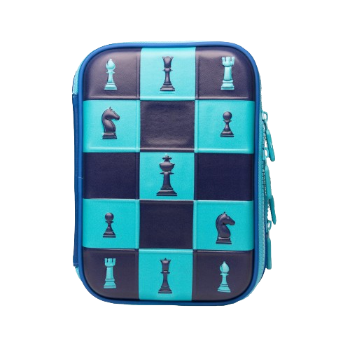 Dual layer Pencil Case - Chess Theme