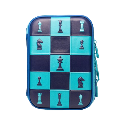 Dual layer Pencil Case - Chess Theme