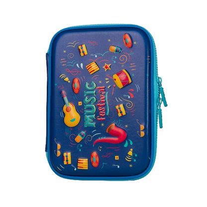 Single Layer Pencil Case - Music Theme