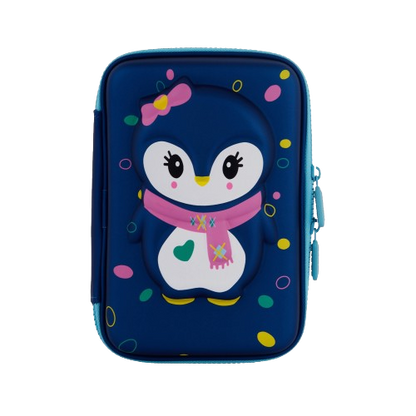 Single Layer Pencil Case - Stylish Owl