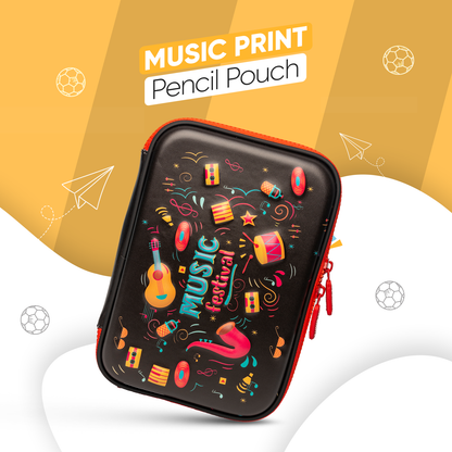 Single Layer Pencil Case - Music Theme