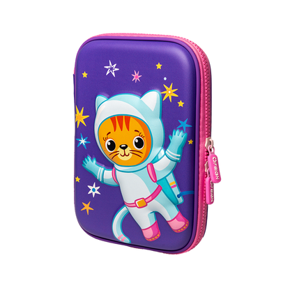 Single Layer Pencil Case - Astronaut Art