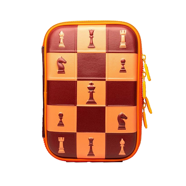 Dual layer Pencil Case - Chess Theme