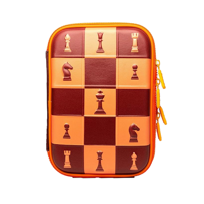 Dual layer Pencil Case - Chess Theme