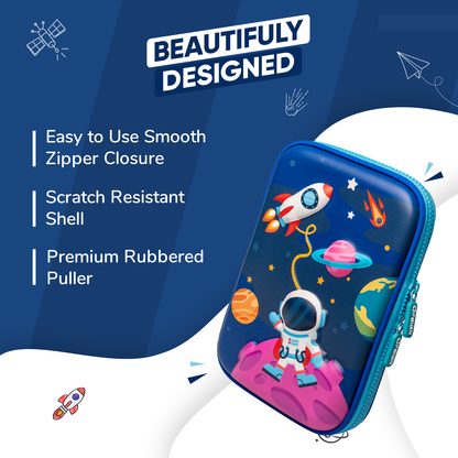 Single Layer Pencil Case - Space Explorer